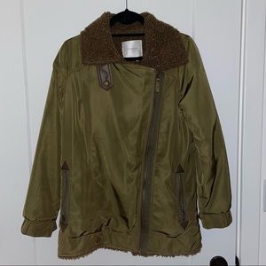Anthropologie shearling jacket
